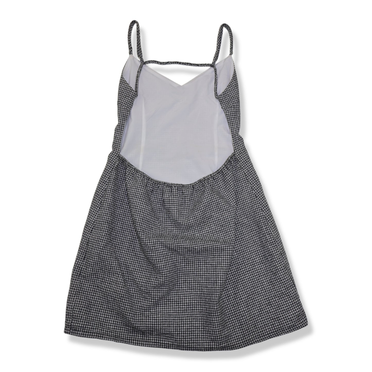 VESTIDO MINI DE CUADROS CON ESPALDA ABIERTA | FOREVER 21 | TALLA L