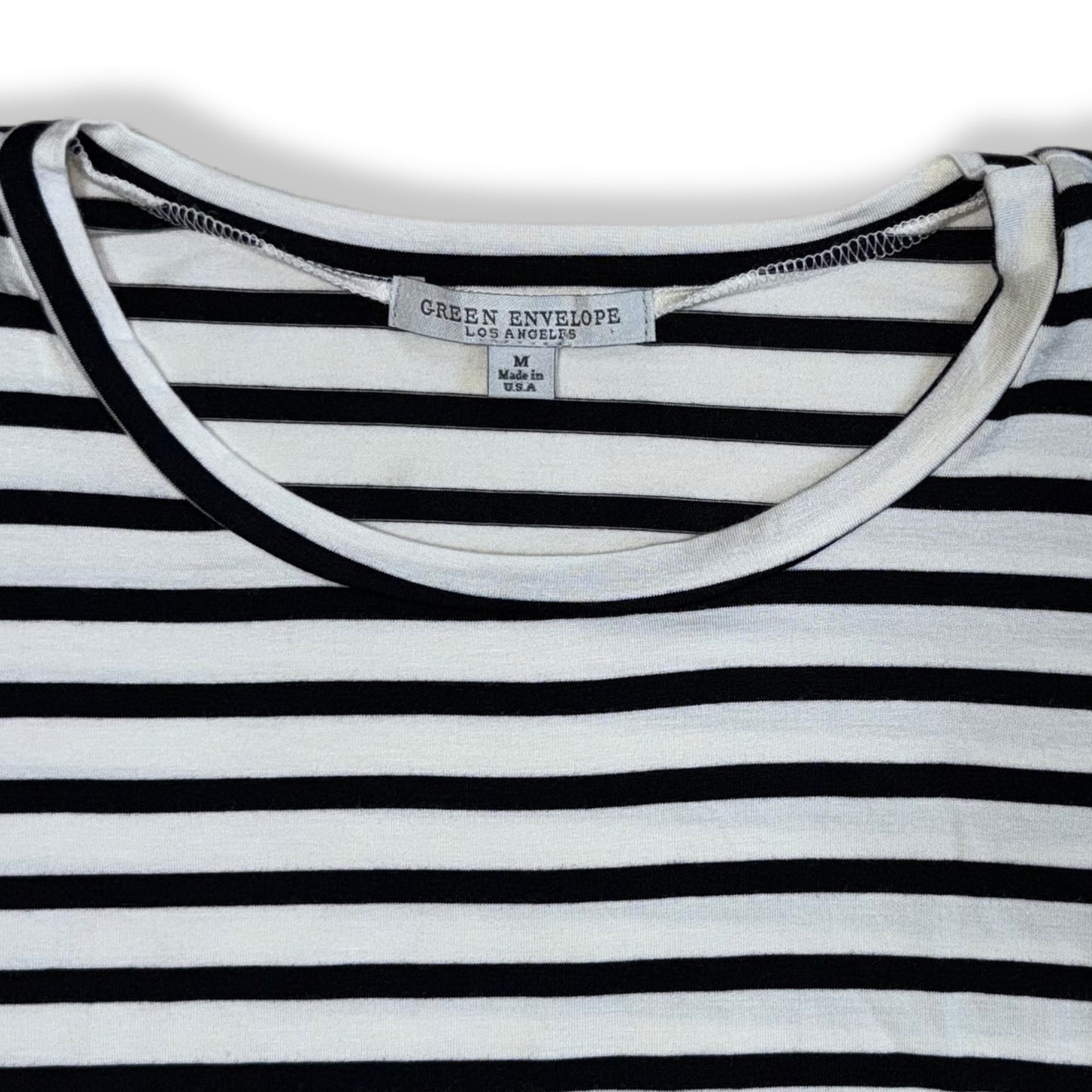 BLUSA MANGA LARGA DE RAYAS | GREEN ENVELOPE | TALLA M
