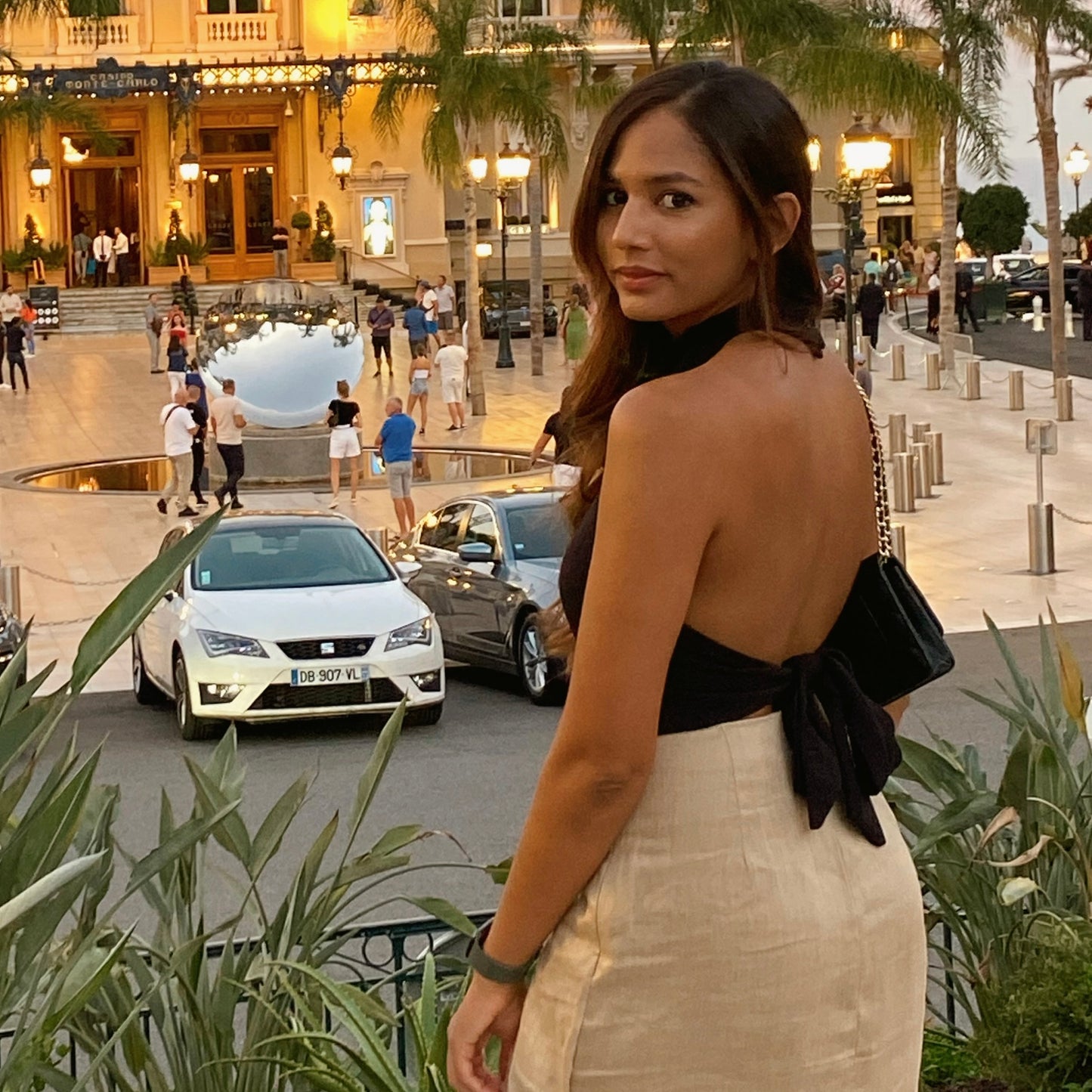 CROP TOP CRUZADO NEGRO | H&M | TALLA S