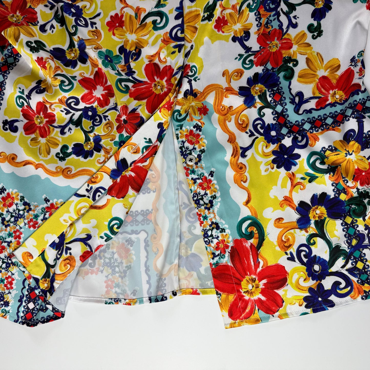 BLUSA SATINADA MANGA LARGA | BOSTON PROPER | TALLA 10 (M)