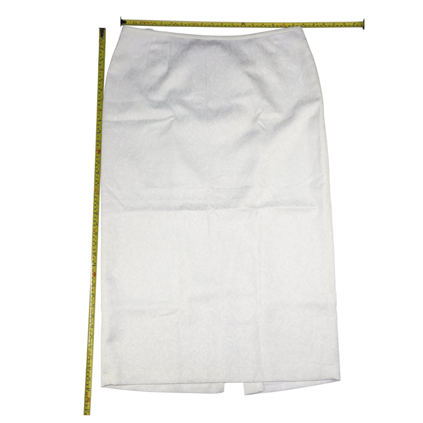 NUEVA CON ETIQUETA | FALDA LÁPIZ BLANCA TEXTURIZADA | LE SUIT | TALLA 14