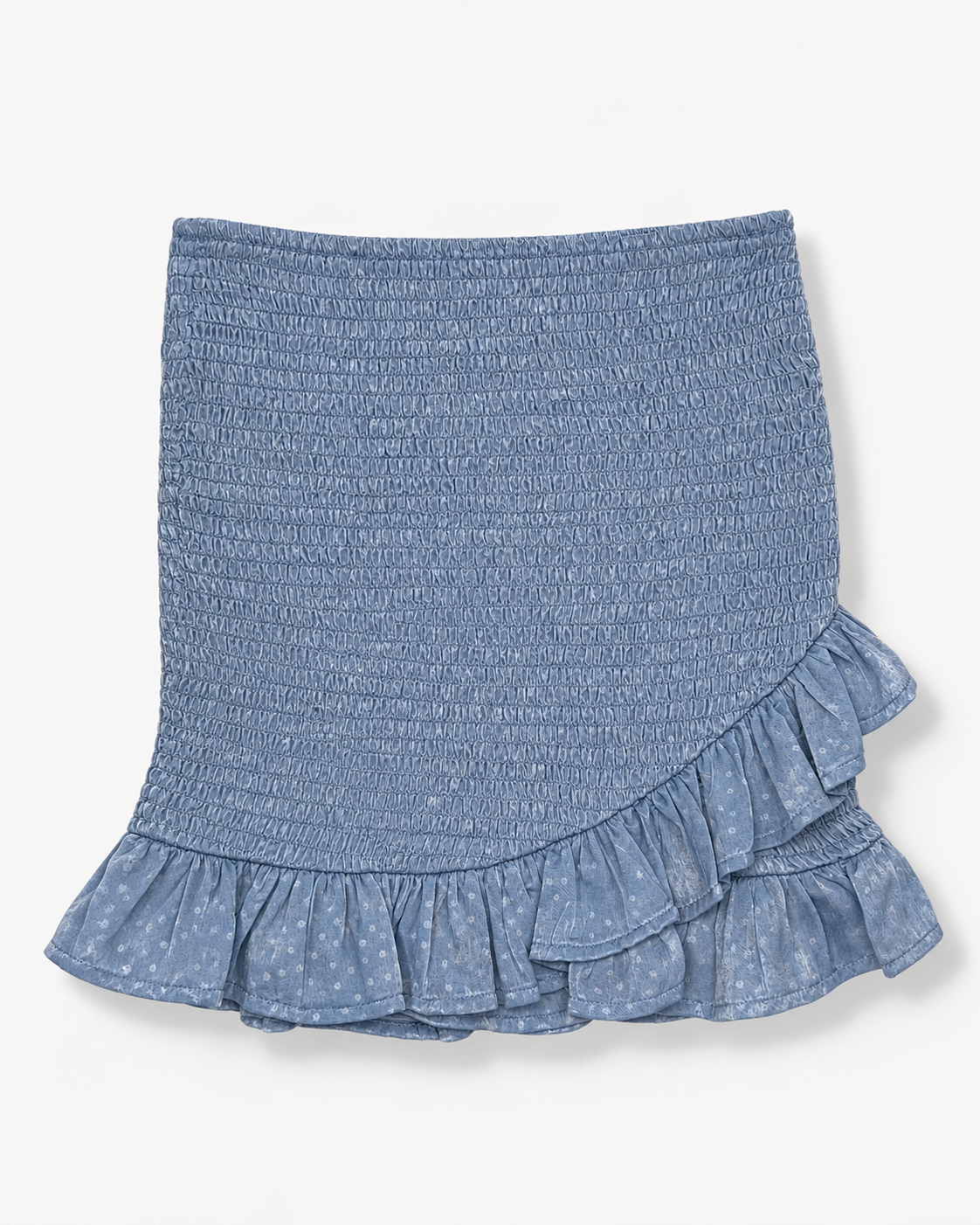 NEW | FALDA CORTA AZUL CON VOLANTES PARA MUJER | HYFVE | TALLA S