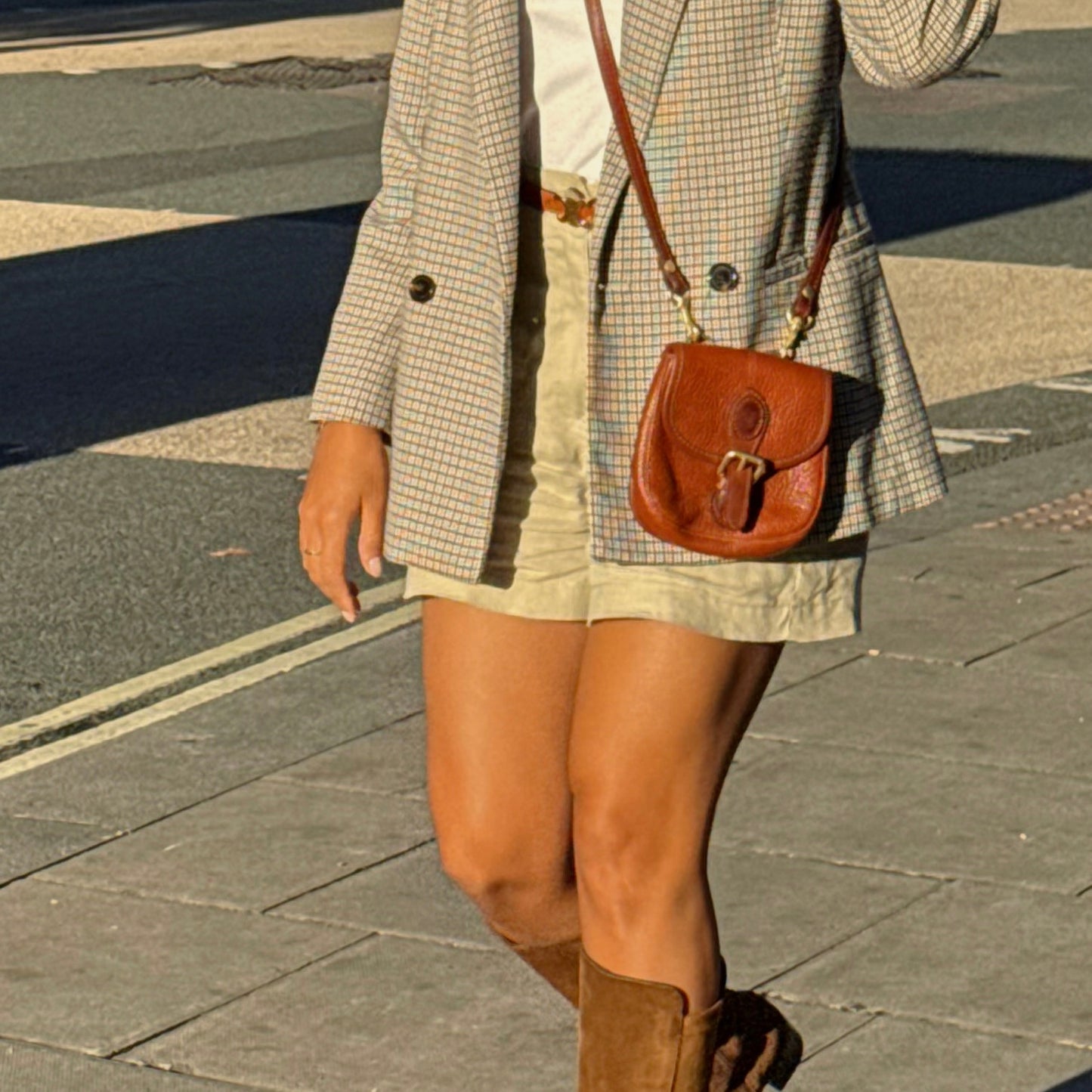 VINTAGE LEATHER CROSSBODY | LIZ CLAIBORNE