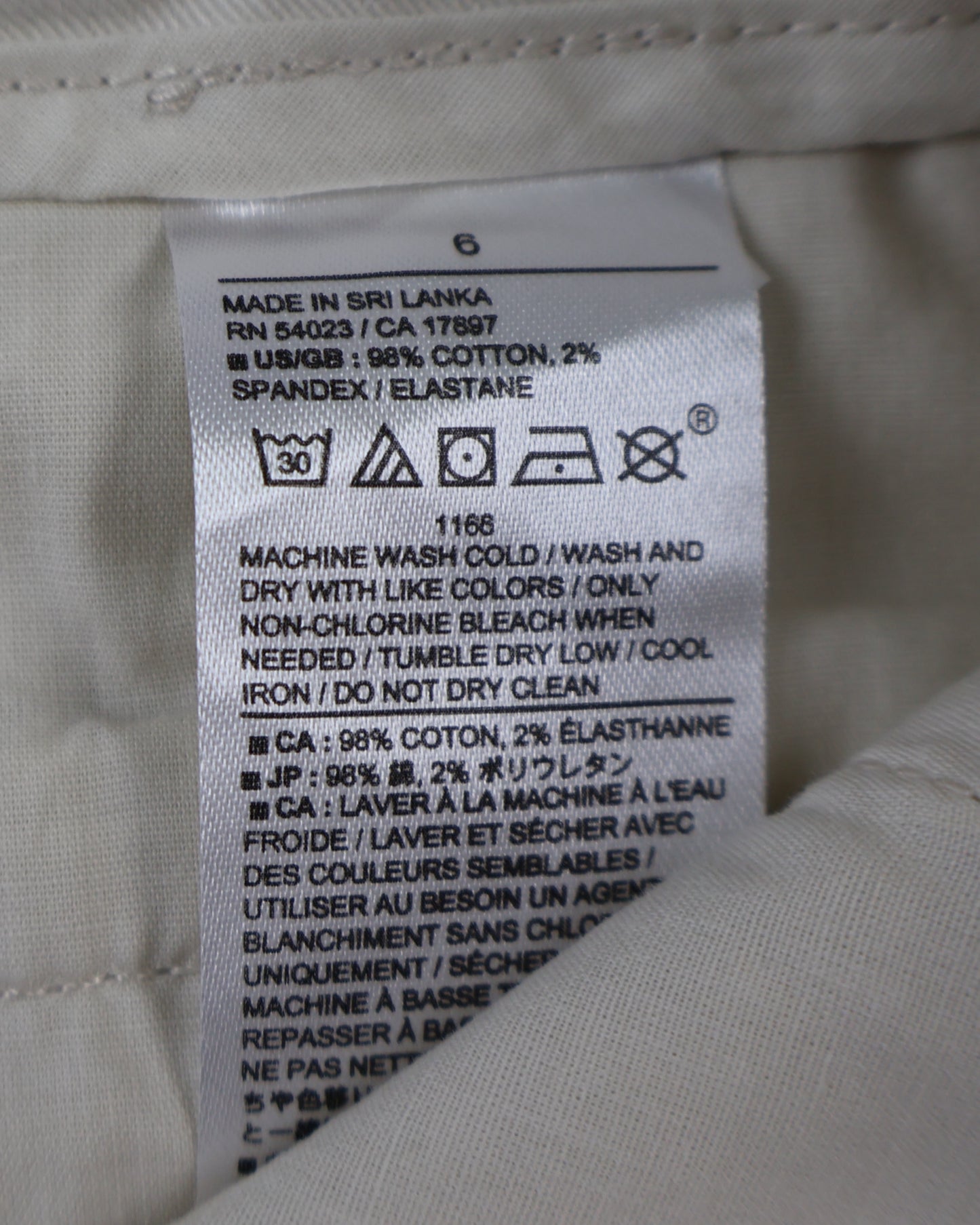 NUEVO CON ETIQUETA | PANTALÓN CHINO TIRO ALTO BEIGE | BANANA REPUBLIC | TALLA 6