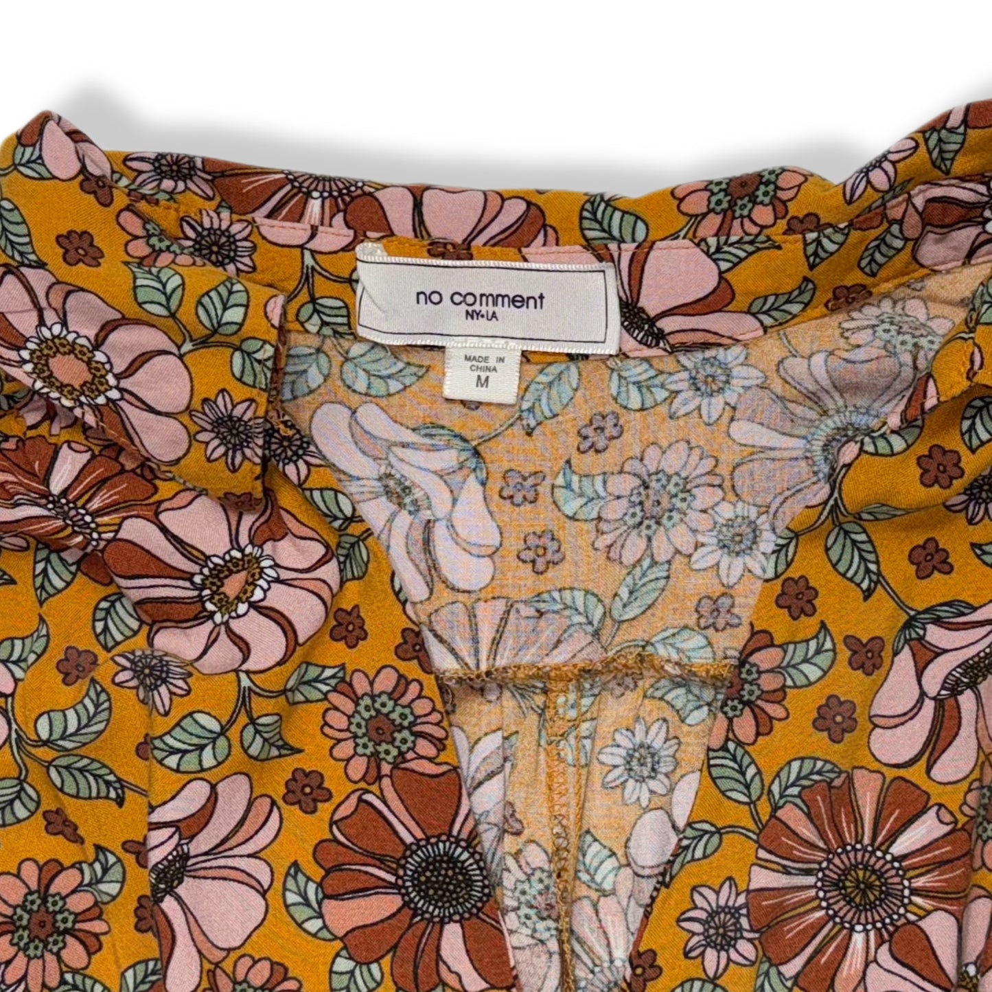 VESTIDO FLORAL MANGA LARGA | NO COMMENT | TALLA M