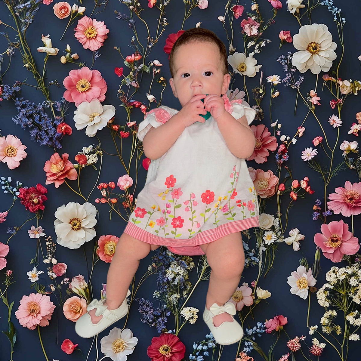 VESTIDO ESTAMPADO DE FLORES | MAYORAL | 6-9M