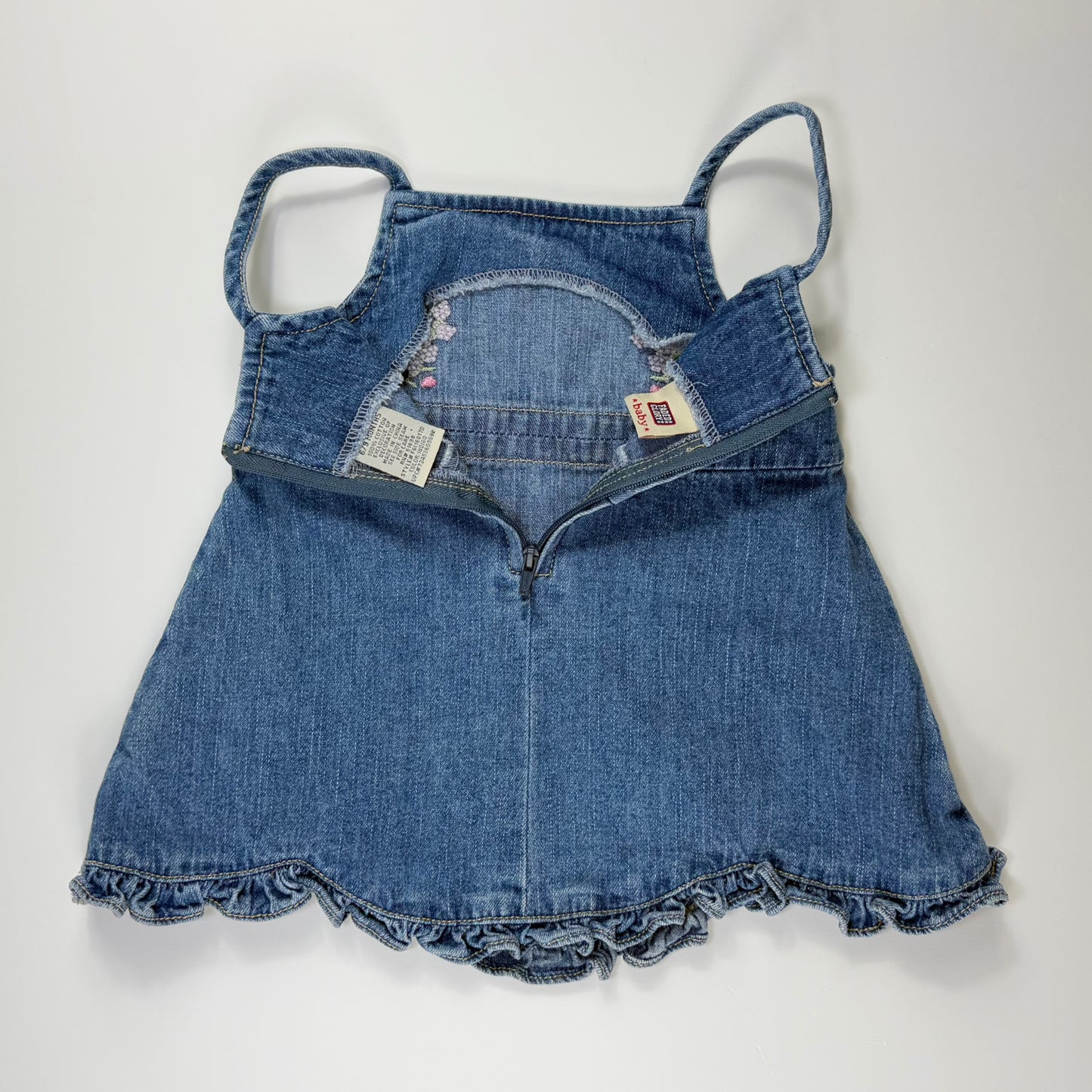 VESTIDITO JEAN PARA BEBÉ | FADED GLORY | TALLA 6–9M