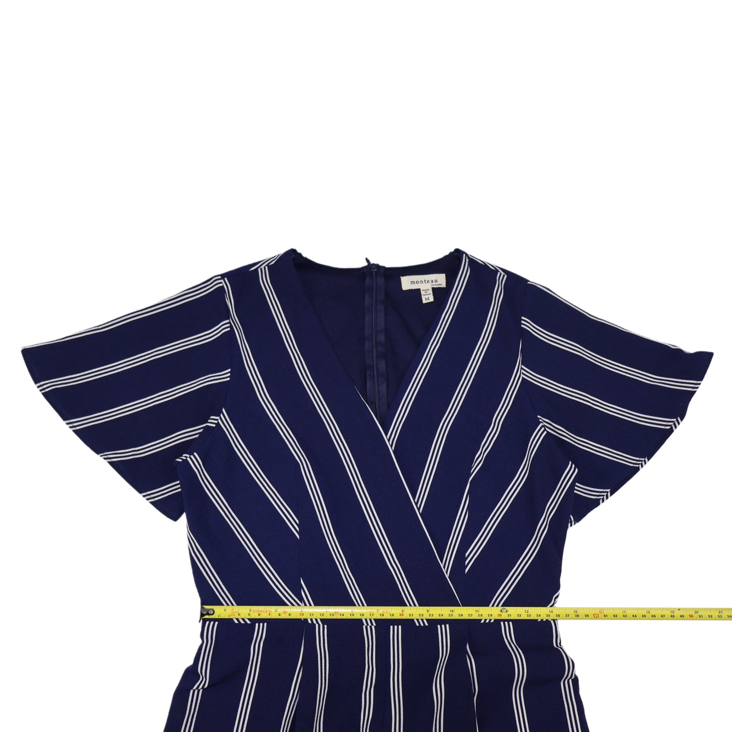 JUMPSUIT DE RAYAS AZUL MARINO Y BLANCO | MONTEAU | TALLA M