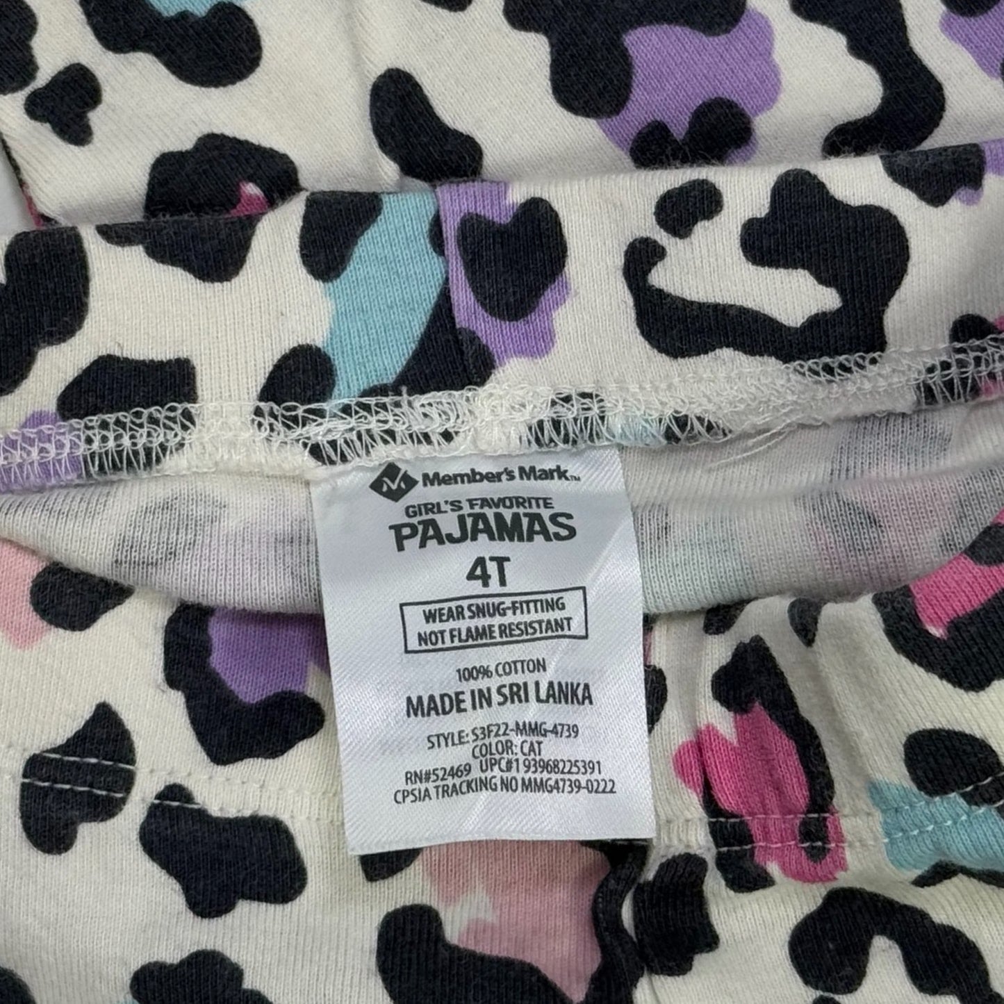 PANTALÓN DE PIJAMA ESTAMPADO ANIMAL PRINT | MEMBER’S MARK | TALLA 4T