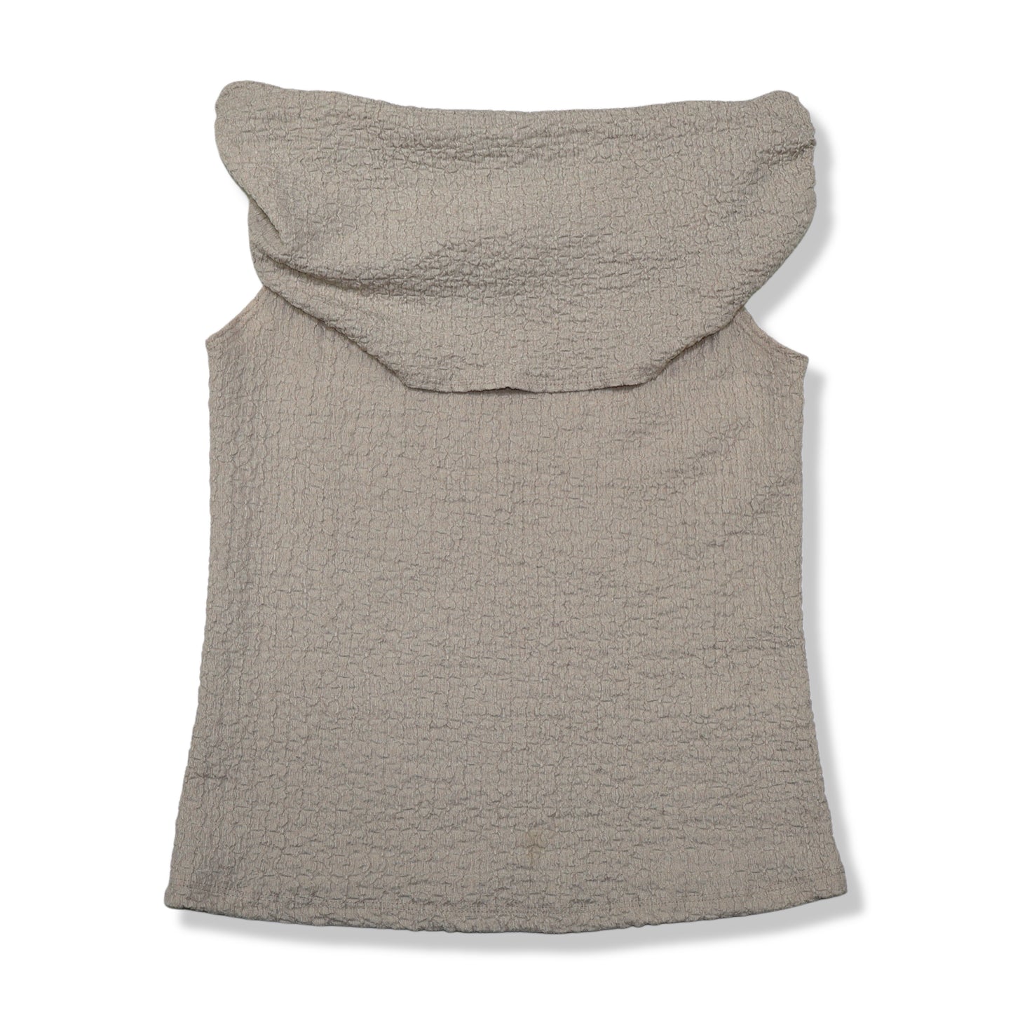 BLUSA OFF-SHOULDER TEXTURIZADA COLOR BEIGE | IF SHE LOVES | TALLA S