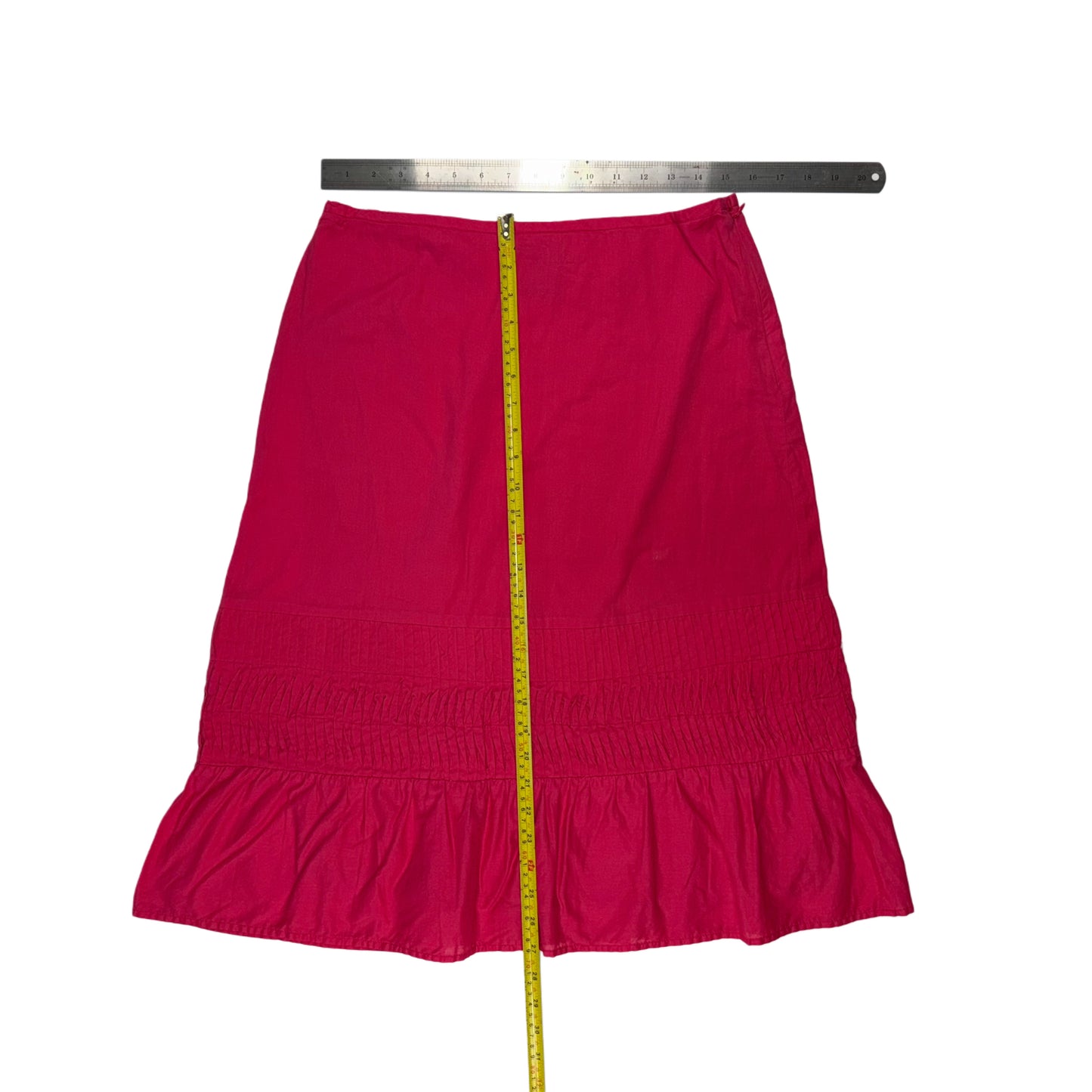 FALDA MIDI CON VOLANTES | APOSTROPHE | TALLA 10