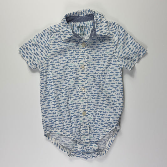 ENTERIZO ESTILO CAMISA PARA BEBÉS | OSHKOSH B’GOSH | TALLA 12M