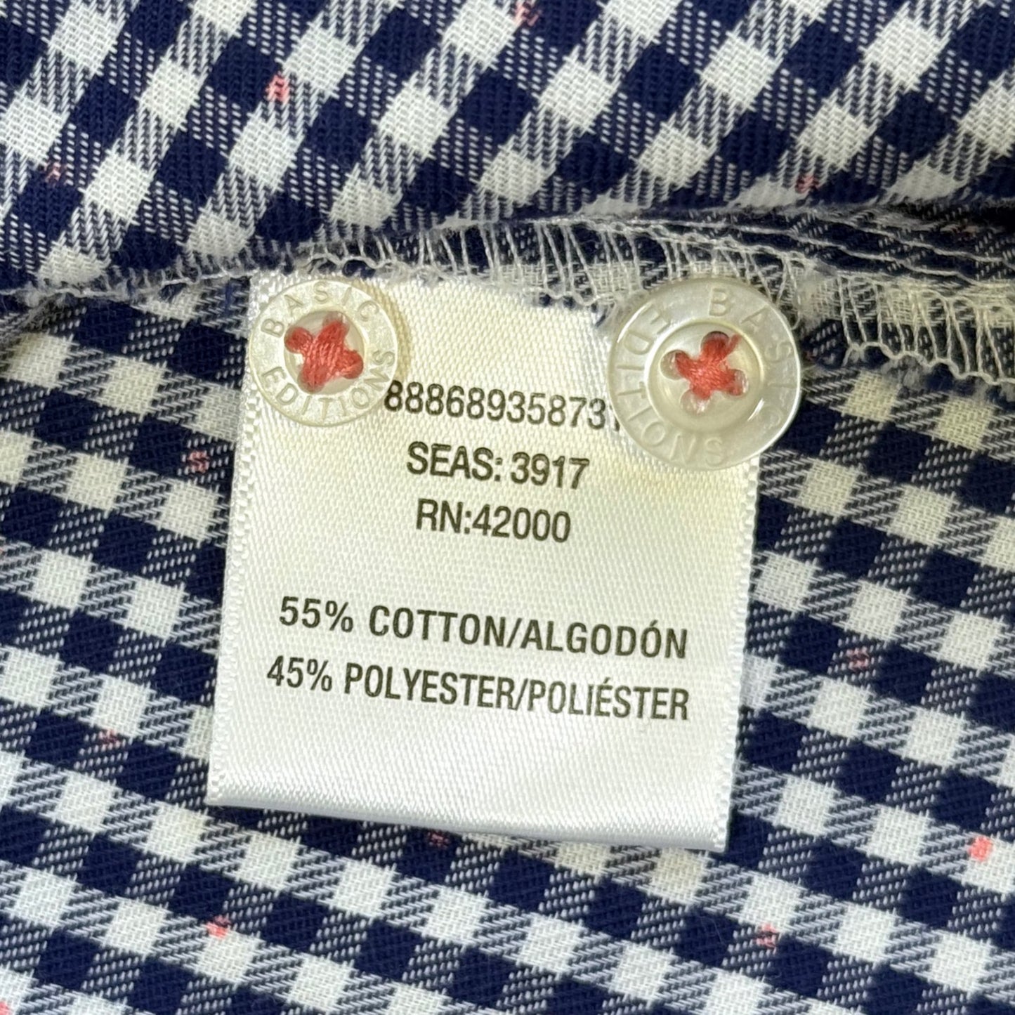 CAMISA MANGA LARGA DE CUADROS | BASIC EDITIONS | TALLA XL
