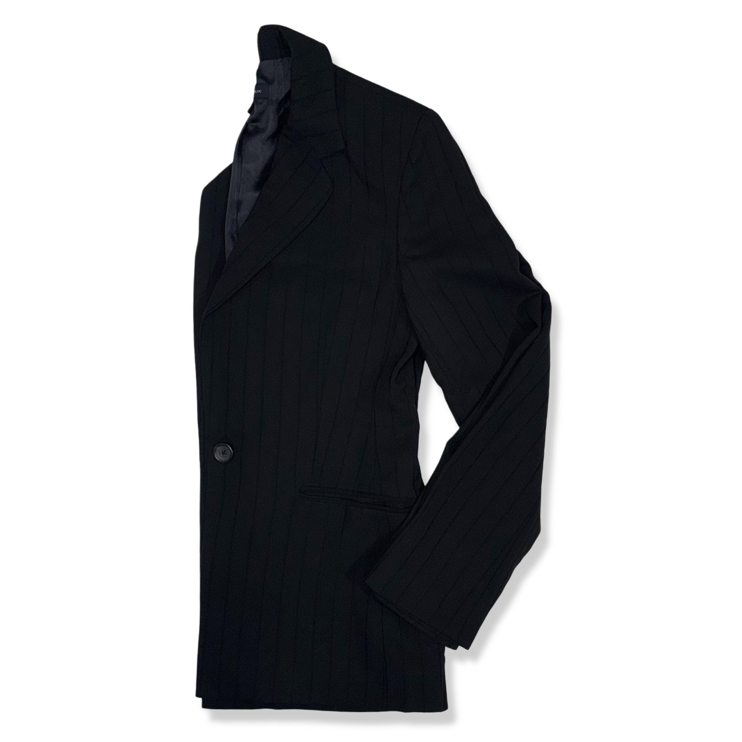 BLAZER NEGRO CLÁSICO DE LANA ESTRUCTURADO | BANANA REPUBLIC | TALLA 2