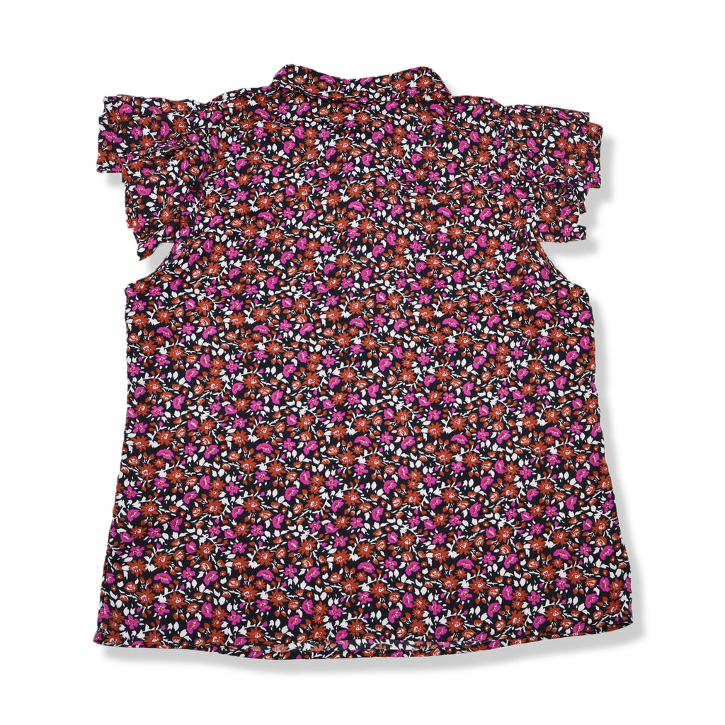 BLUSA CON ESTAMPADO FLORAL MANGAS CORTAS | CAMILA CASUAL | TALLA L