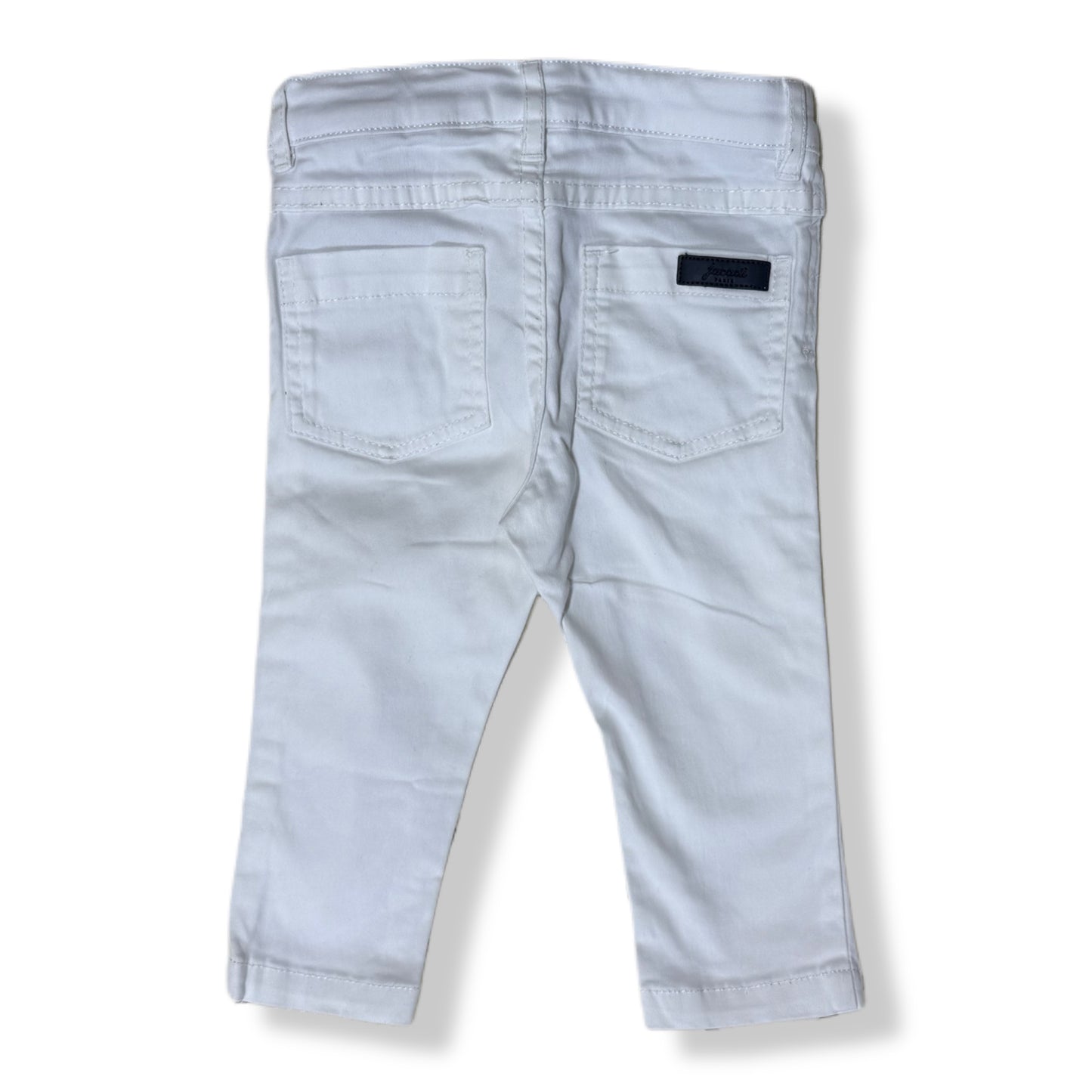 PANTALÓN BLANCO PARA BEBÉS | JACADI PARIS | TALLA 12M (74CM)