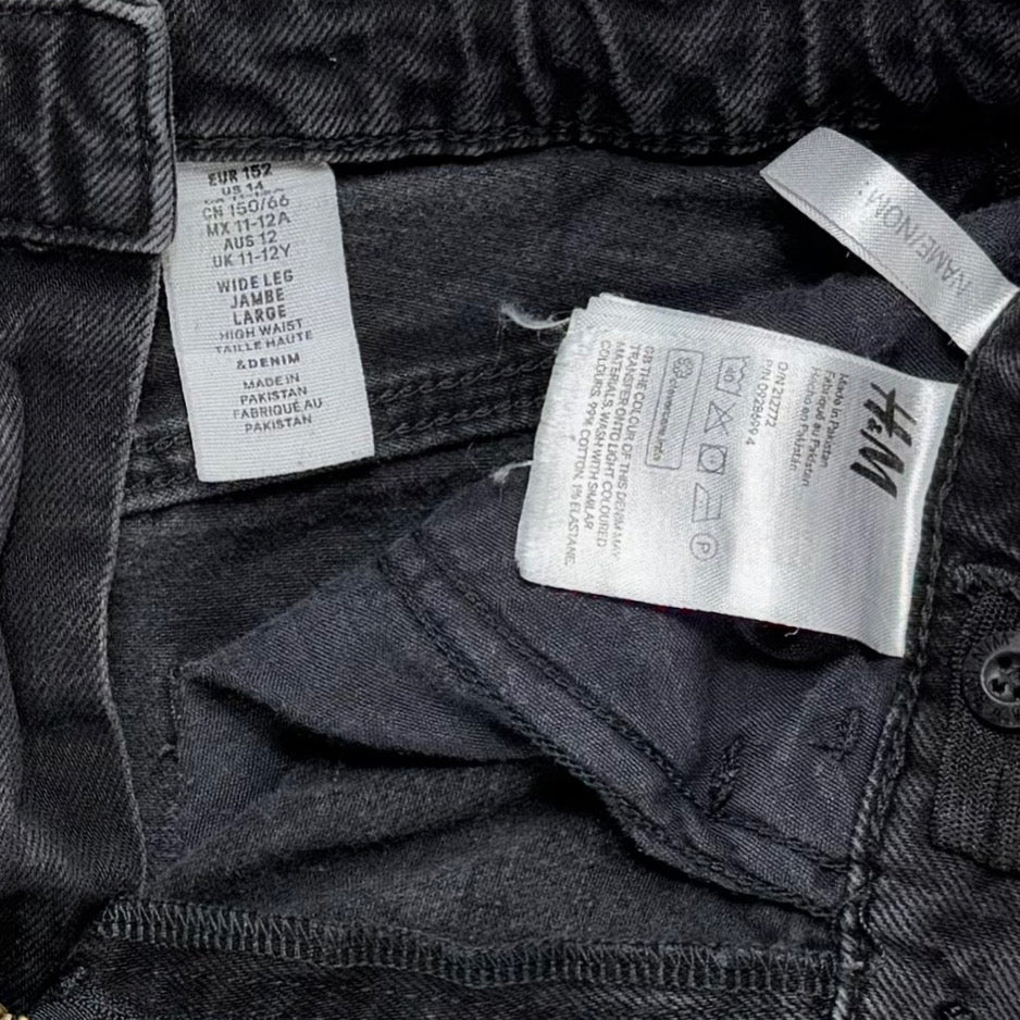 JEANS WIDE LEG PARA NIÑAS | H&M | TALLA US 14