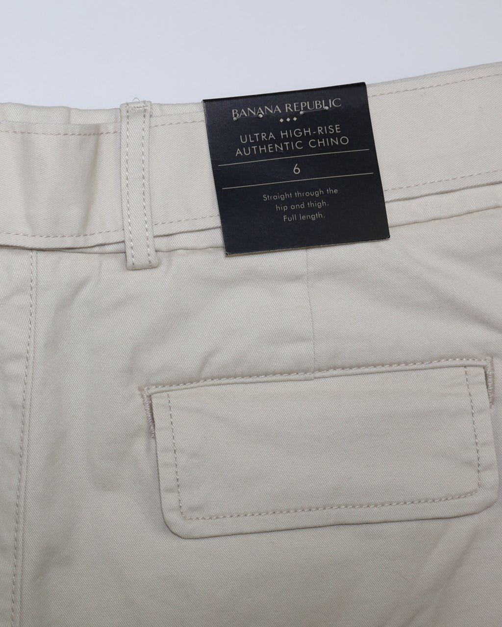 NUEVO CON ETIQUETA | PANTALÓN CHINO TIRO ALTO BEIGE | BANANA REPUBLIC | TALLA 6