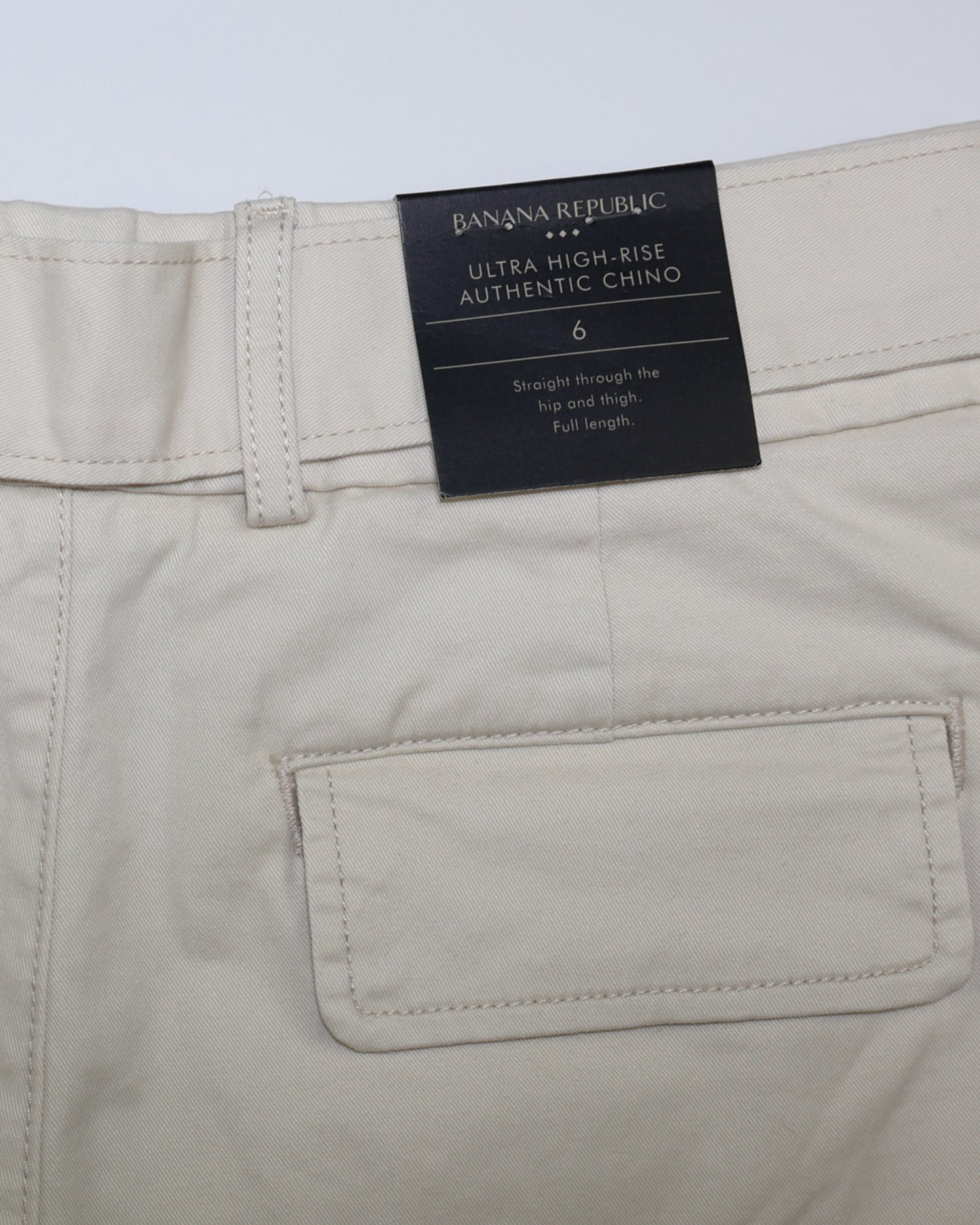 NUEVO CON ETIQUETA | PANTALÓN CHINO TIRO ALTO BEIGE | BANANA REPUBLIC | TALLA 6