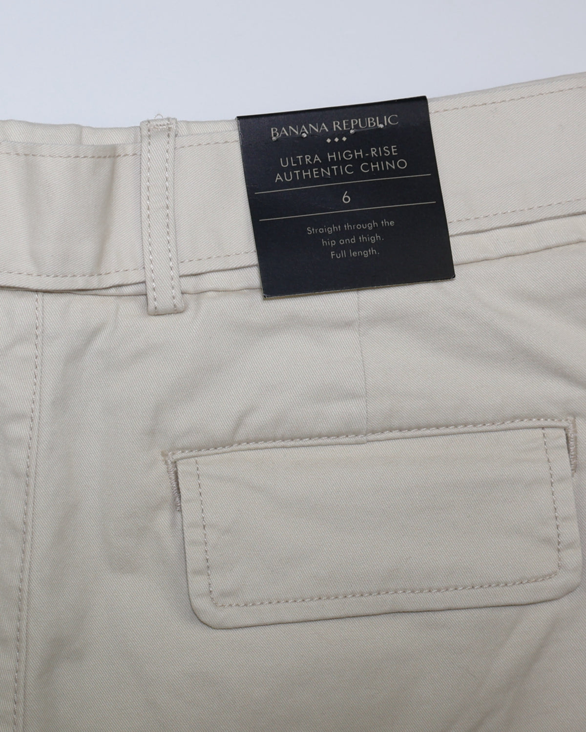 NUEVO CON ETIQUETA | PANTALÓN CHINO TIRO ALTO BEIGE | BANANA REPUBLIC | TALLA 6