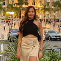 CROP TOP CRUZADO NEGRO | H&M | TALLA S