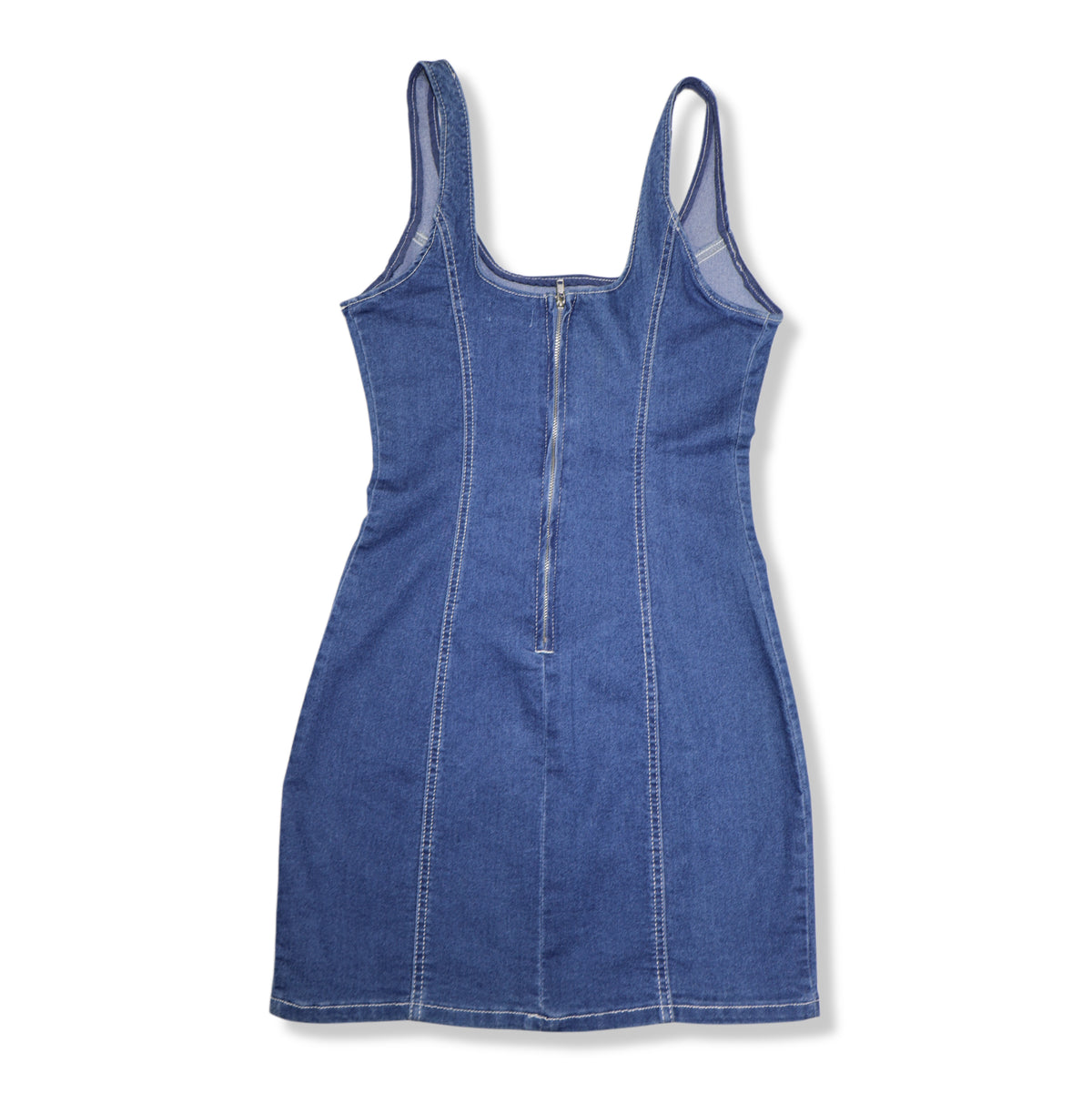 VESTIDO MINI DENIM SIN MANGAS | FOREVER 21 | TALLA M