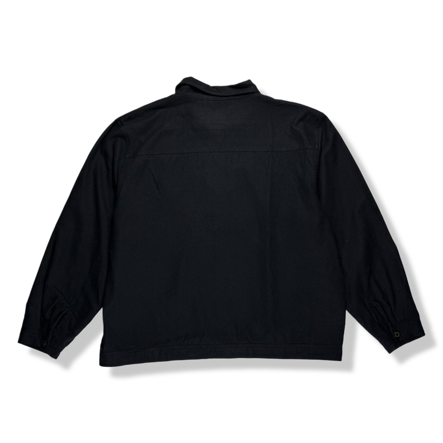 CHAQUETA NEGRA CON DETALLES DE AGUJEROS | EVR | TALLA XL