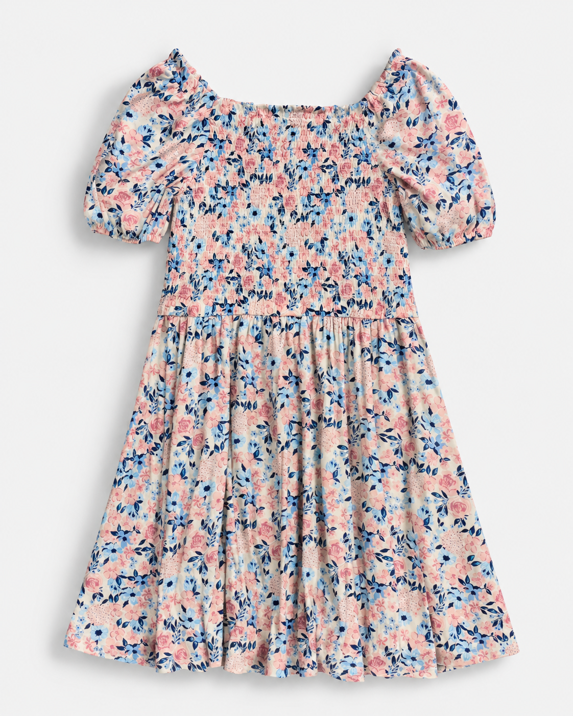 VESTIDO FLORAL CON MANGAS ABULLONADAS PARA NIÑA | BCBG GIRLS | TALLA L (14/16)
