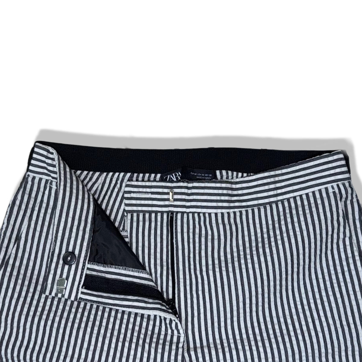 PANTALÓN DE RAYAS AZUL | ZARA | M