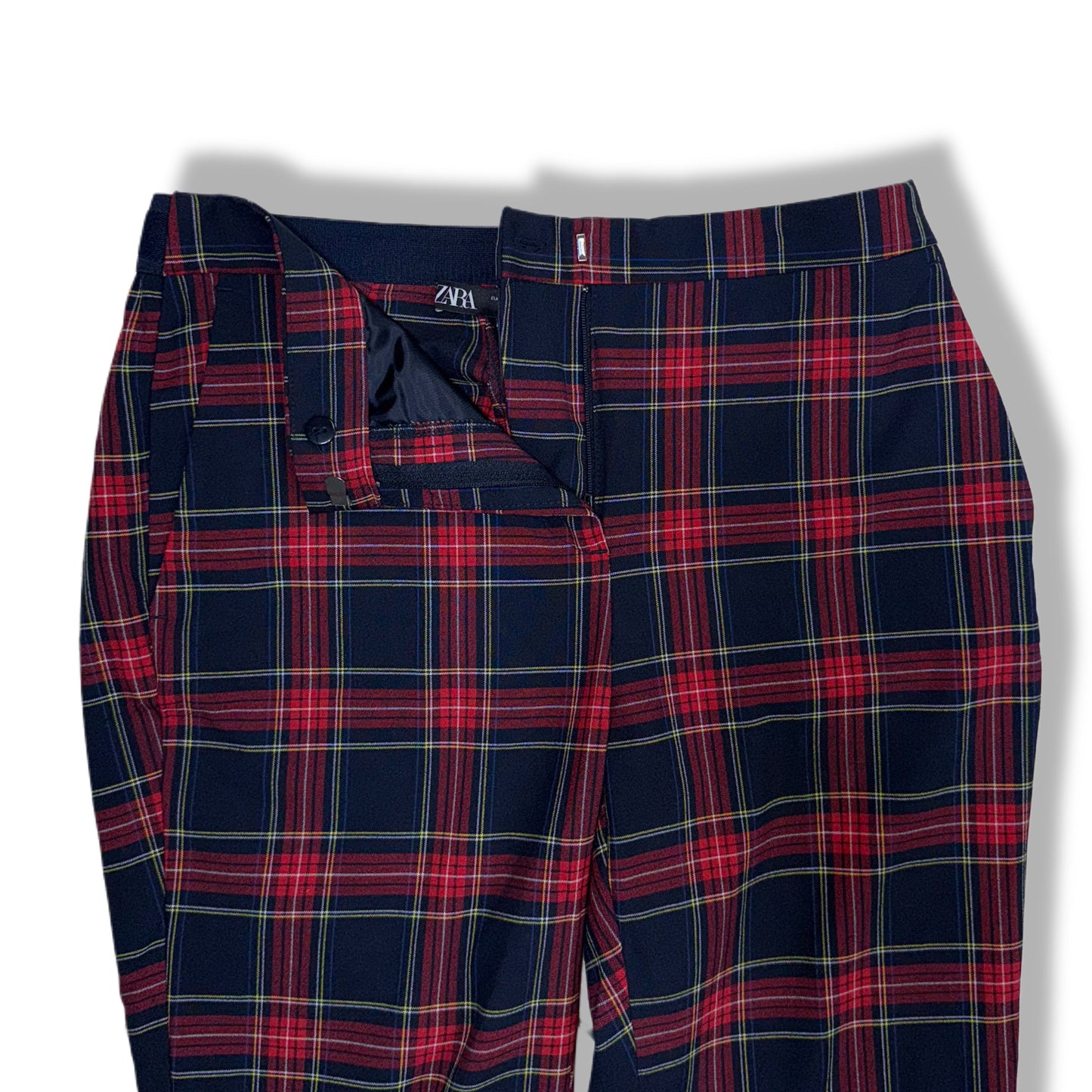 PANTALÓN CON TELA ESCOCESA | ZARA | M