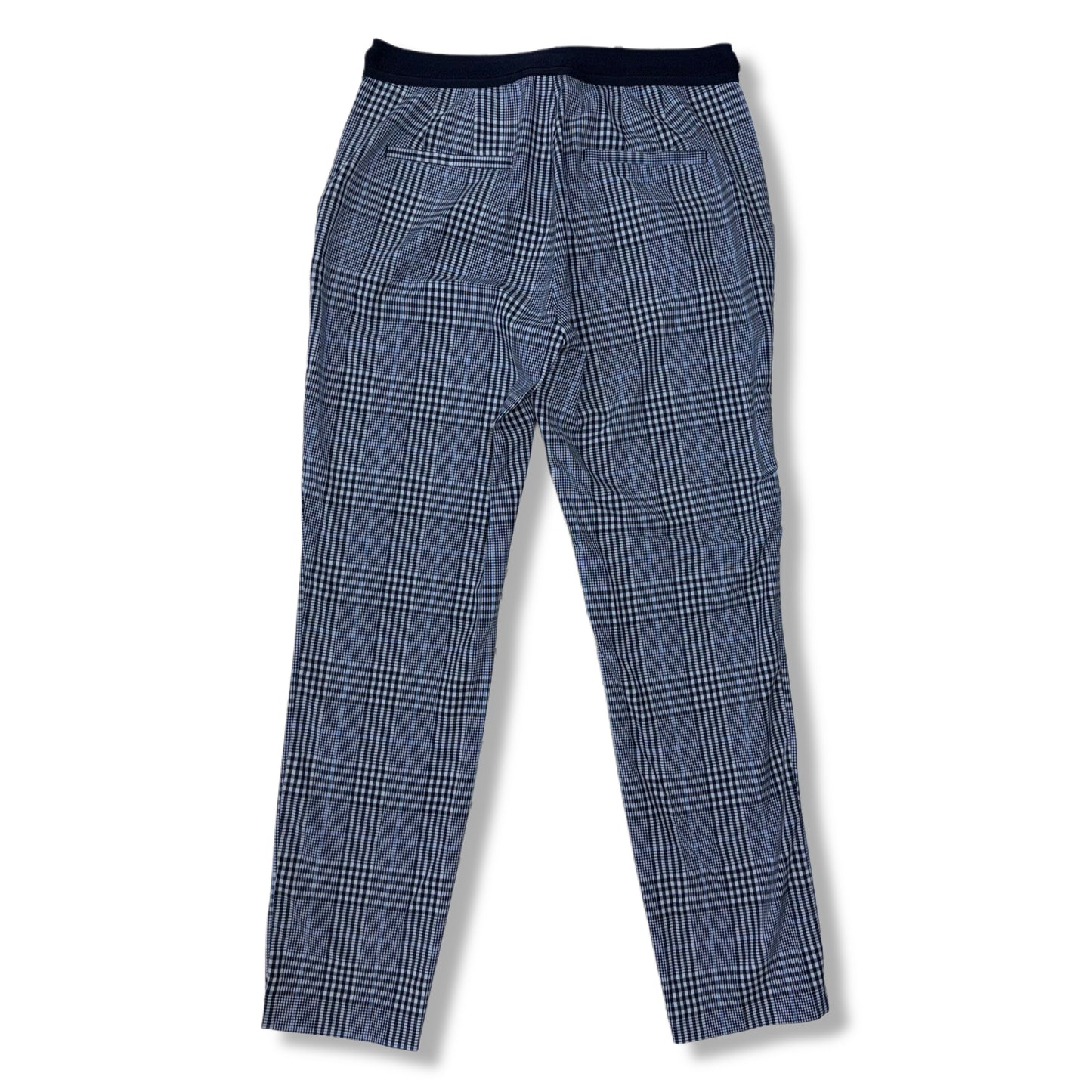 PANTALÓN CON ESTAMPADO DE CUADROS AZUL | ZARA | M