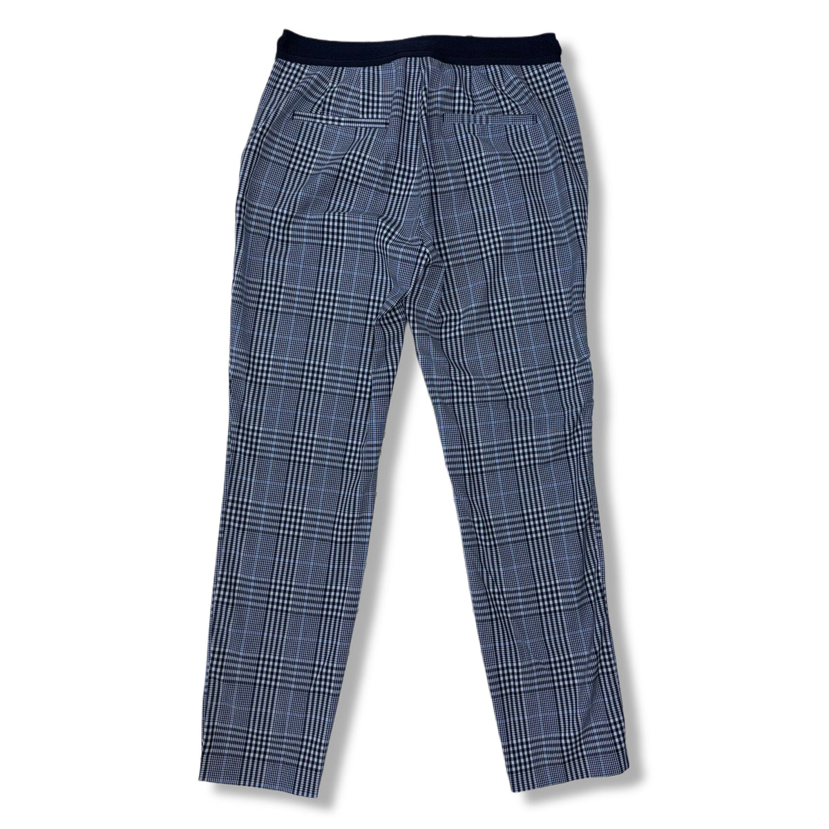 PANTALÓN CON ESTAMPADO DE CUADROS AZUL | ZARA | M