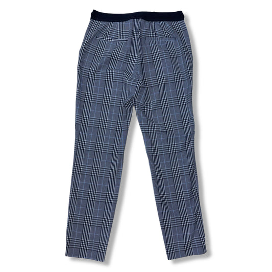 PANTALÓN CON ESTAMPADO DE CUADROS AZUL | ZARA | M