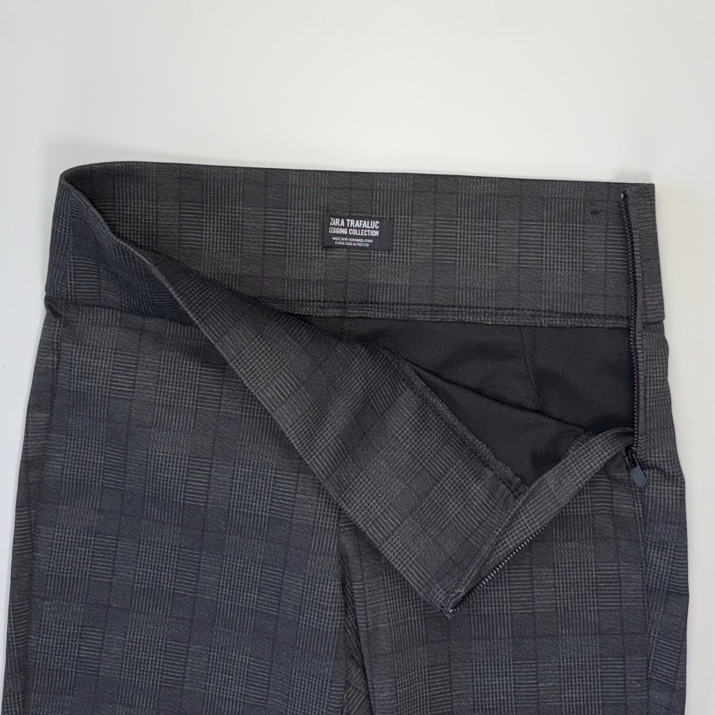 LEGGINGS DE CUADROS PARA MUJER | ZARA TRAFALUC | TALLA M