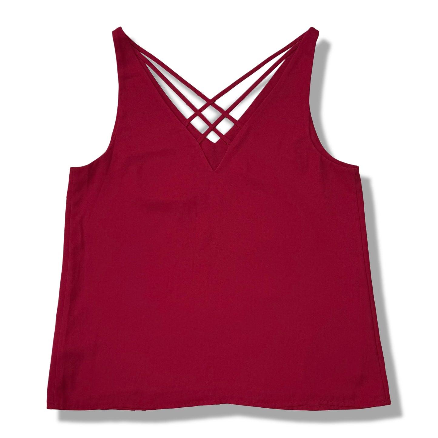 BLUSA ROJA CON TIRANTES CRUZADOS | EXPRESS | S