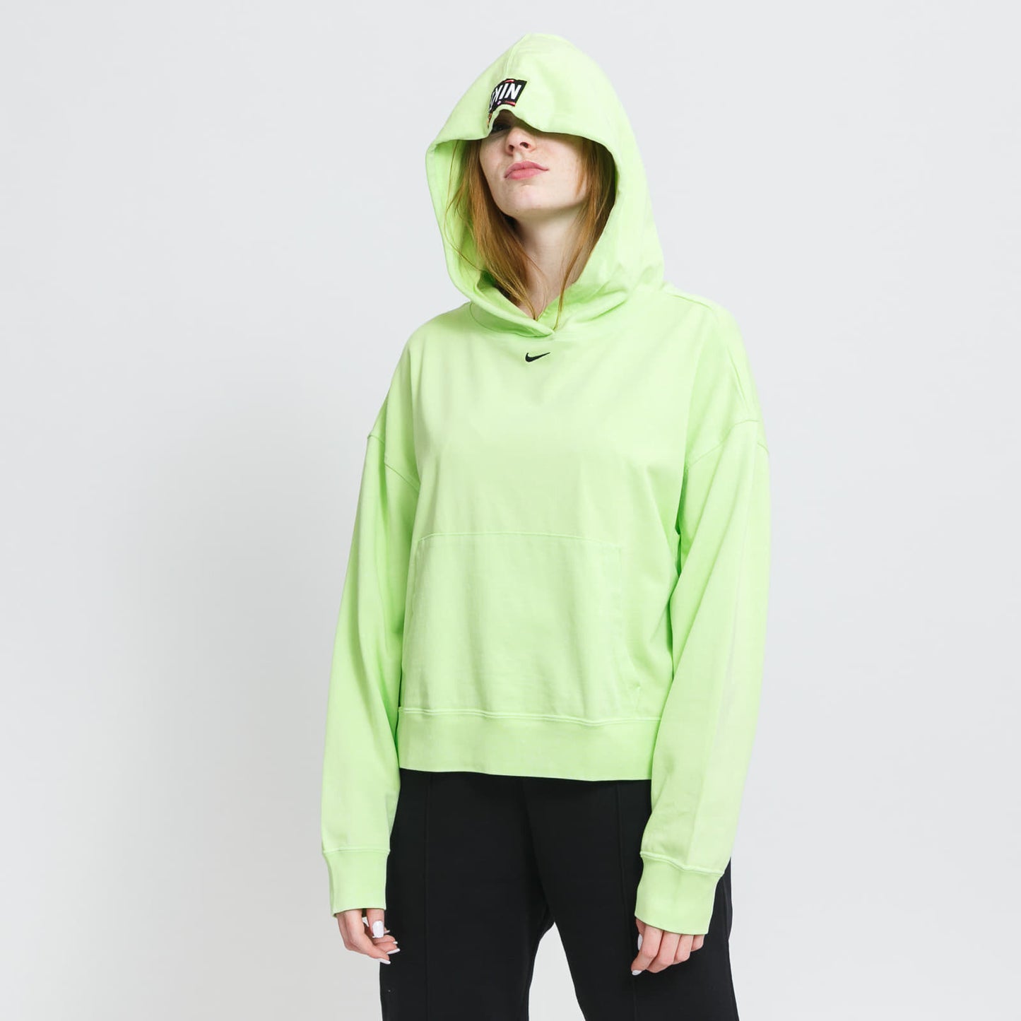 WASHED HOODIE VERDE NEÓN PARA MUJER | NIKE | XS