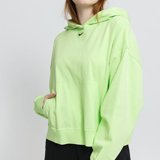 WASHED HOODIE VERDE NEÓN PARA MUJER | NIKE | XS
