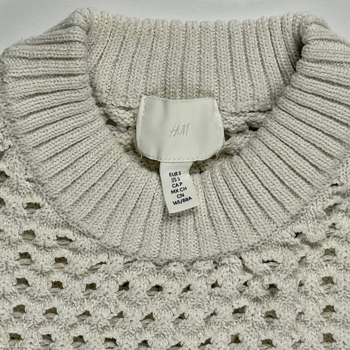 TOP CROCHET MANGA LARGA | H&M | TALLA S