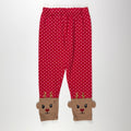 LEGGINGS ROJOS CON DETALLE DE RENO | 4T