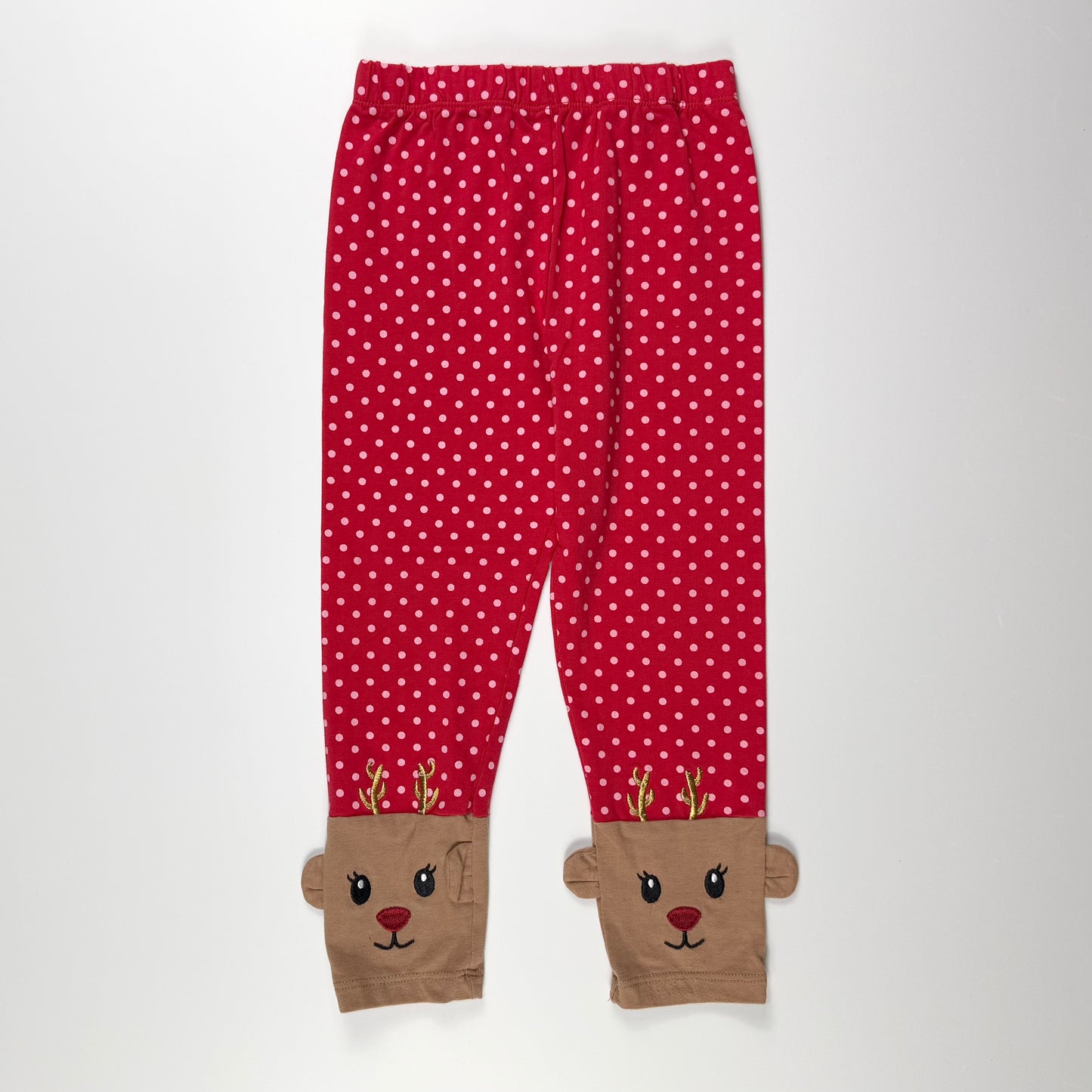 LEGGINGS ROJOS CON DETALLE DE RENO | 4T