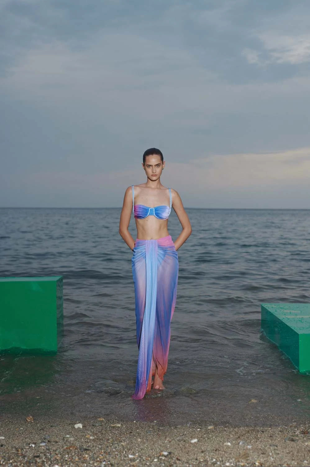 BIKINI DEGRADADO AMARANTA CON VARILLA Y TIRANTES | BAOBAB | TALLA S/M