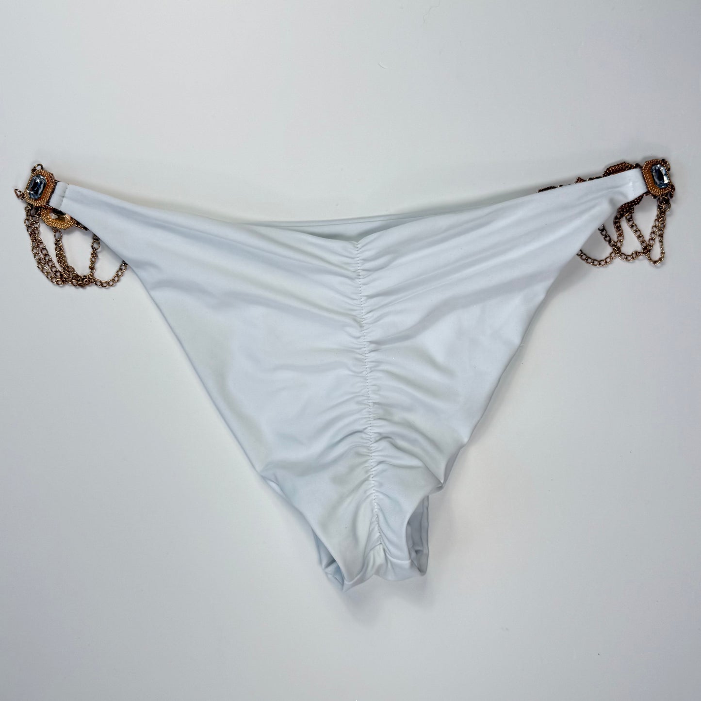 BIKINI BOTTOM BLANCO CON CADENAS | TALLA L