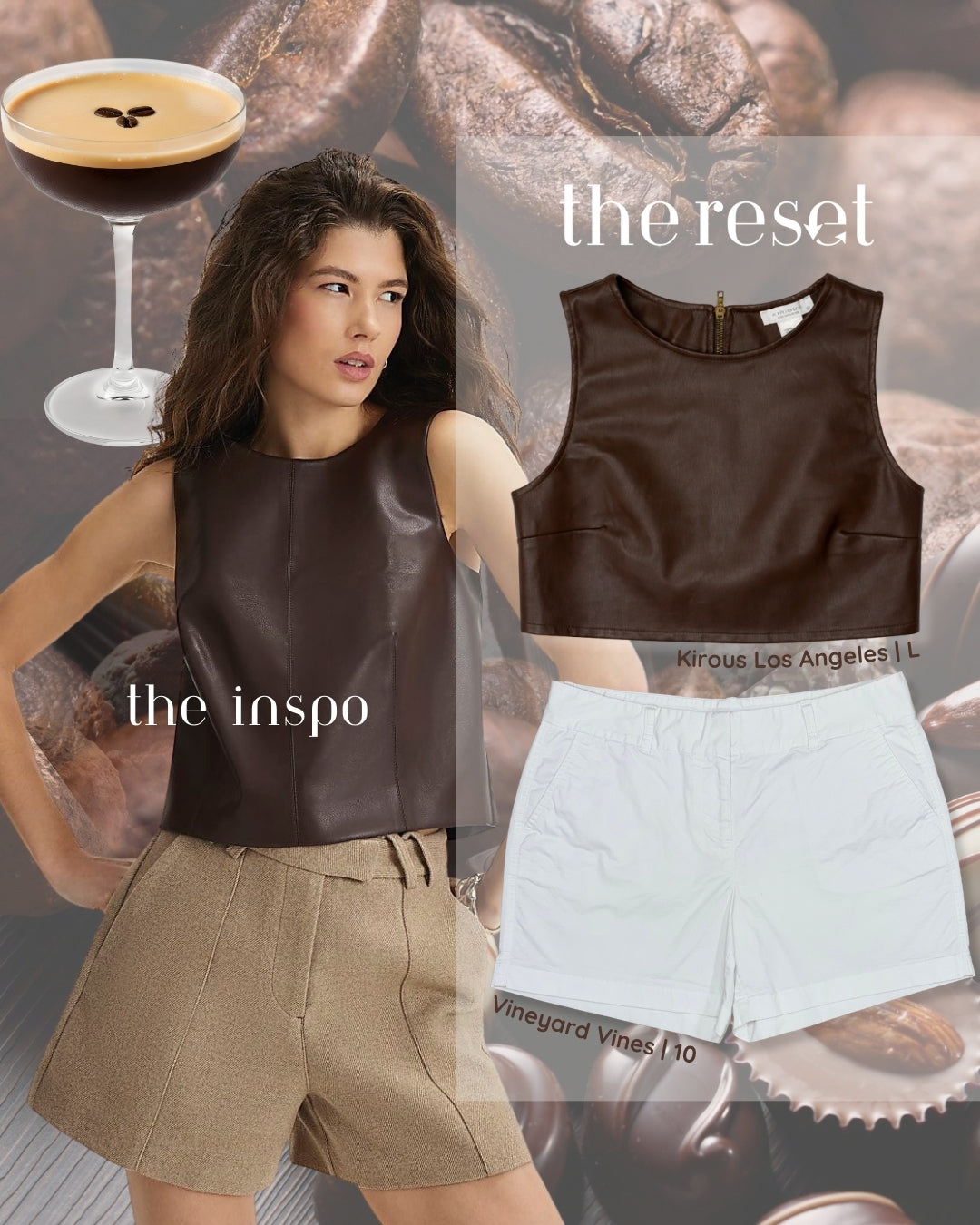 CROP TOP FAUX LEATHER | KIRIOUS LOS ANGELES | TALLA L