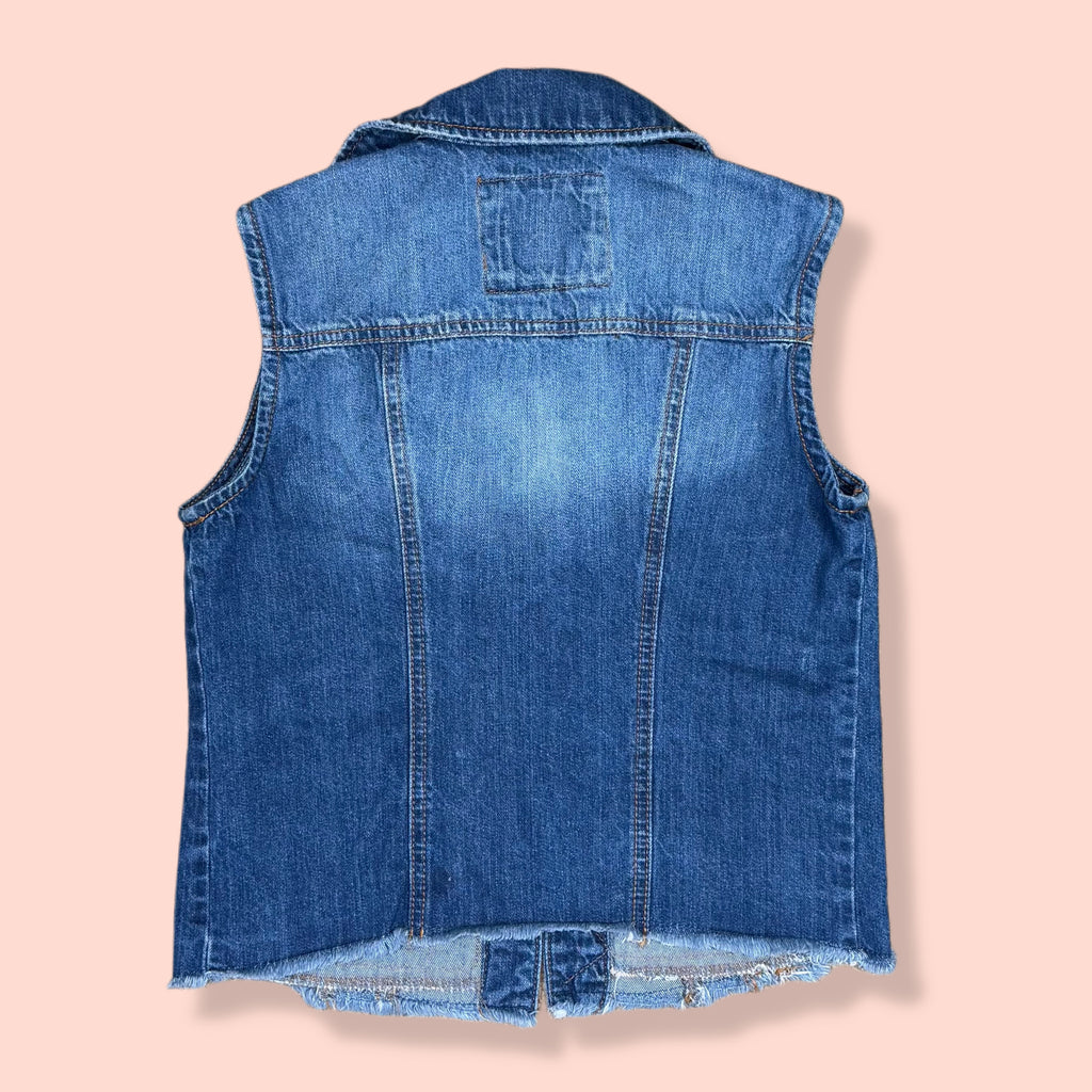 CHALECO JEAN SIN MANGAS PARA MUJER | MUDD | TALLA XS