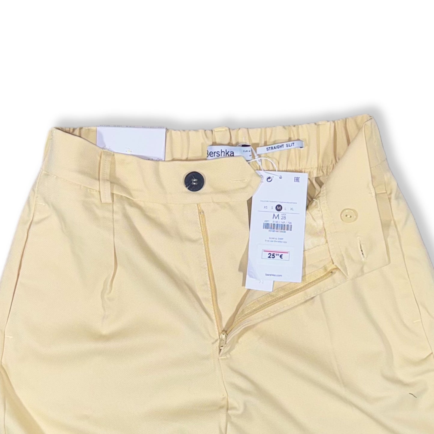 PANTALÓN RECTO CON ABERTURA | BERSHKA | M (28)