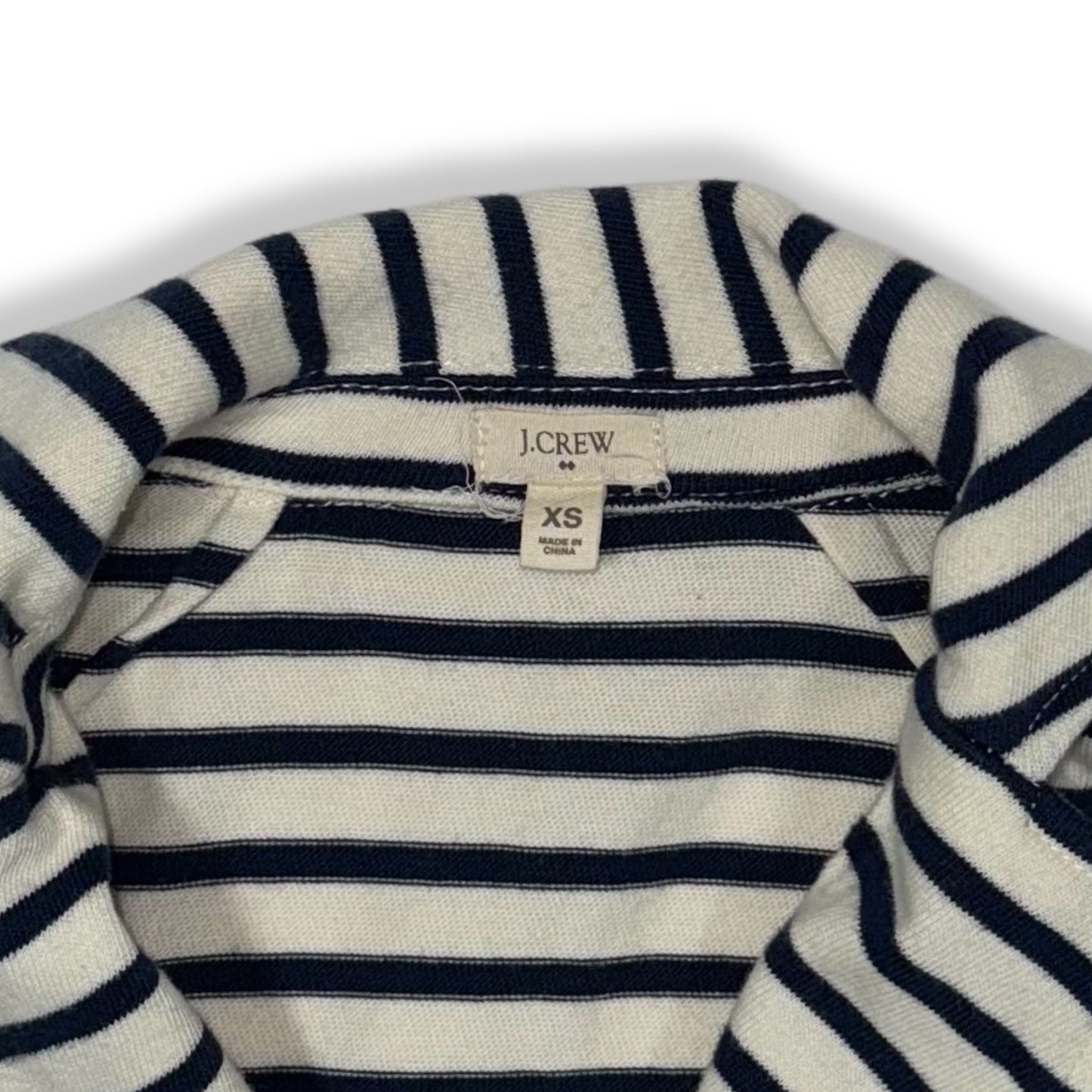 BLAZER DE ALGODÓN CON RAYAS AZUL MARINO | J.CREW | TALLA XS