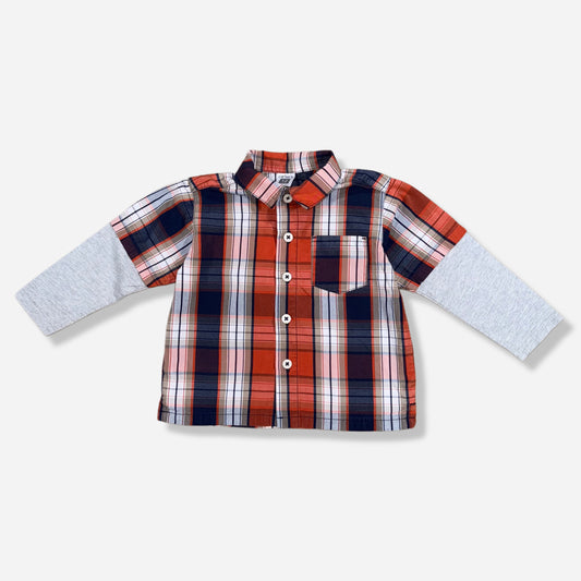 CAMISA DE CUADROS PARA BEBÉ | CARTER'S | 12M
