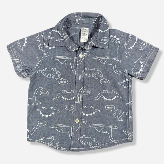 CAMISA DE DINOSAURIOS PARA BEBÉ | CARTER'S | 12M