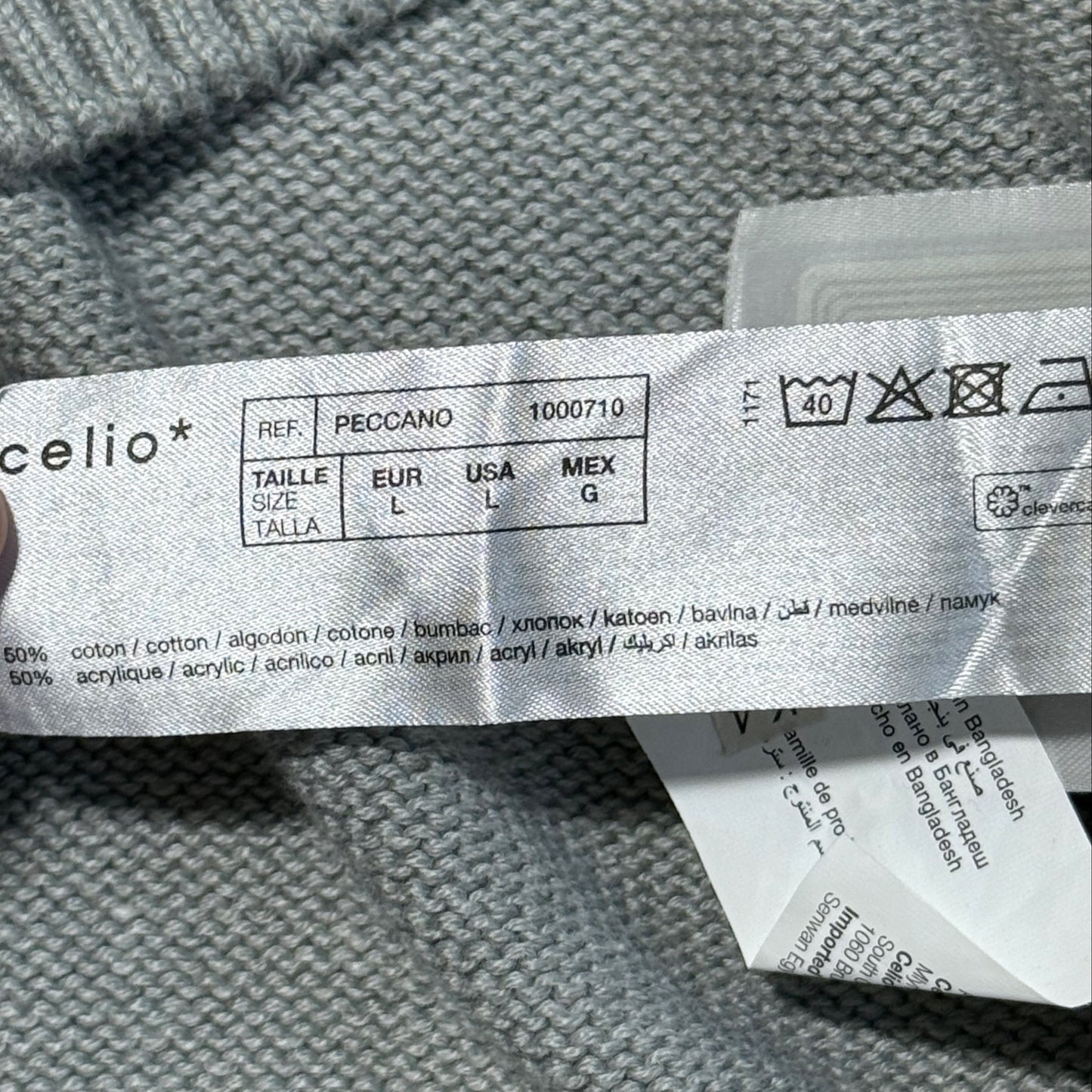 SWEATER TEJIDO CUELLO ALTO | CELIO | TALLA L