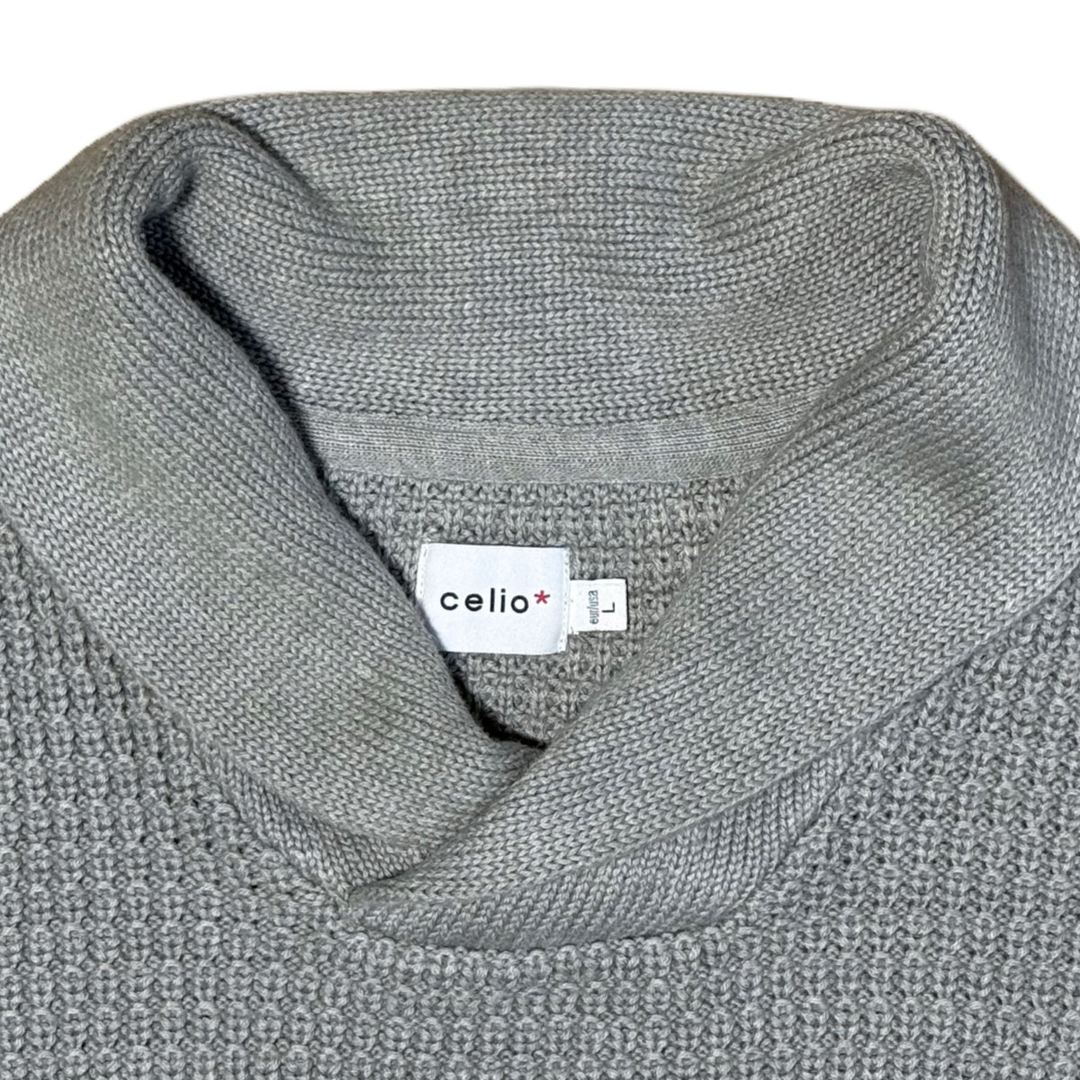 SWEATER TEJIDO CUELLO ALTO | CELIO | TALLA L